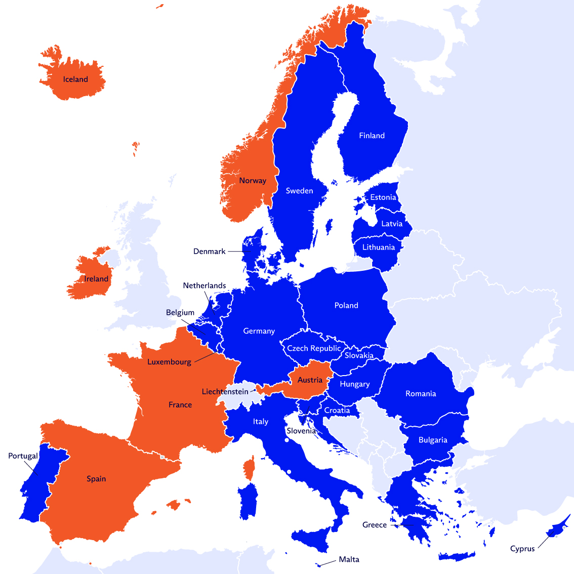 EU Map for the EEA NIS2 Implementation Tracker Europe_v12