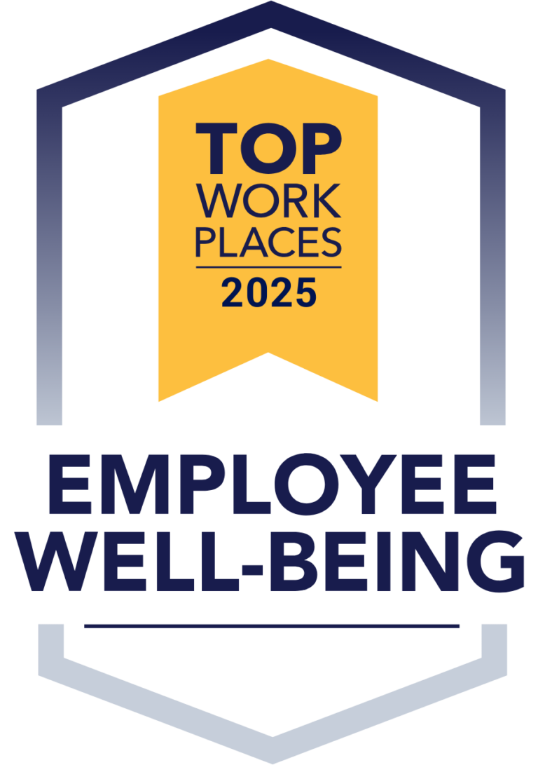 Employee Well-Being Top Workplaces 2025 badge