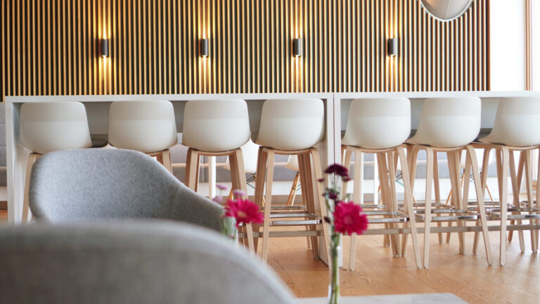 Photo of common space at one of the firm’s Germany offices. (credit: McDermott Will & Schulte)