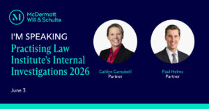 PLI's Internal Investigations 2026
