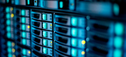 Close-up view of network servers stacked in an enterprise data center (source: Getty Images)